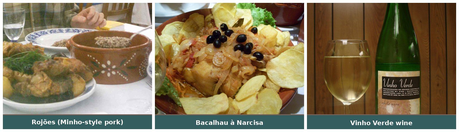 Minho-style Roju00f5es, Bacalhau u00e0 Narcisa and Vinho Verde u2014 Minho gastronomy