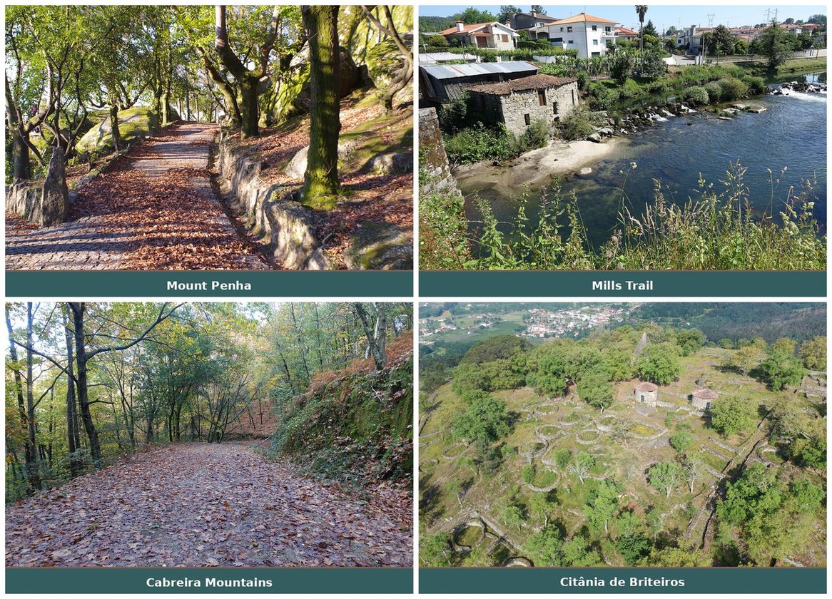 Monte da Penha, Mills Trail, Serra da Cabreira and Cit\u00e2nia de Briteiros